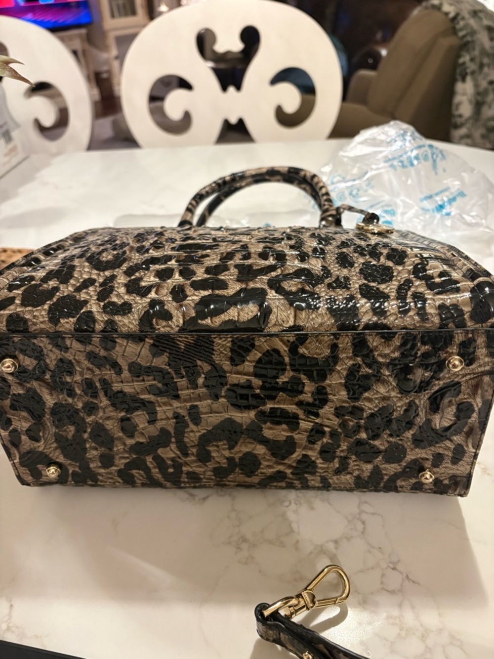 Brahmin Snow Leopard Caroline (like brand new) HTF - Picture 5 of 12